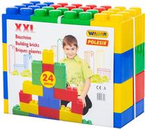 Žaislinių kaladėlių rinkinys Wader XXL 37503, 24 vnt., įvairių spalvų