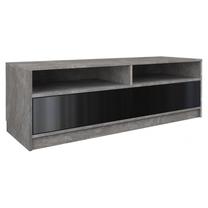 TV galds Karo 120, melna krās./pelēka krās., 120 cm x 40 cm x 45 cm