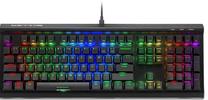 Vadu spēļu tastatūra Sharkoon Skiller Skiller SGK60 Kailh Box Brown, EN, melna krās.