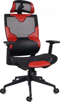 Игровой стул Cortek Vision, 73 x 73 x 123 - 133 см, черный цв./красный цв.