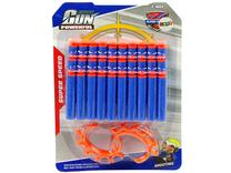 Žaislinės kulkos Lean Toys Powerful Shoot Gun 9945, 6.5 cm Mėlyna sp.