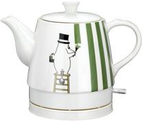 Elektrinis virdulys Moomin Romance Muumipappa, 0.8 l, balta sp./žalia sp.