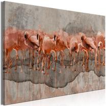 Reprodukcija Artgeist Flamingo Lake DKNW1397XLPWD, 90 cm x 60 cm