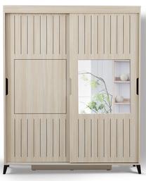 Riidekapp Kalune Design Pasific Home Fuga 150, tamm v., 150 cm x 60 cm x 216 cm, peegliga