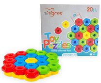 Мозаика Tigres Educational Toy Toy Puzzles, 31 см, синий цв./красный цв./желтый цв., 20 шт.