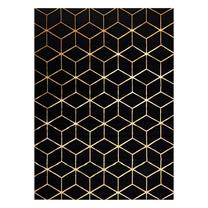 Ковер Hakano Mosse Hexagon 2, золотой цв./черный цв., 200 см x 80 см