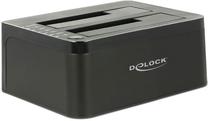 Jungčių stotelė Delock Dual Docking Station, juoda sp.