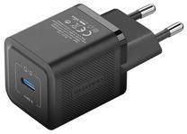 Telefono įkroviklis Vention GaN FEPB0-EU, USB Type C, juoda sp., 20 W