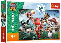 Dėlionė Trefl PAW Patrol to the Dinosaurs' Rescue, 27 cm x 20 cm, 60 vnt.