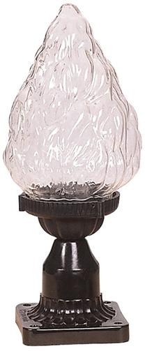 Brīvi stāvošs āra gaismeklis Opviq BSU-68191-BSY-M1-B, 60W, E27, IP65, melna krās., 15 cm x 35 cm