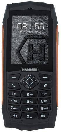 Telefons ar pogām MyPhone Hammer 3 Plus, 128 MB, melns krās.