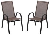 Õuetoolide komplekt Garden Line NEO3678, pruun v./must v., 72 cm x 54 cm x 96 cm, 2 tk.
