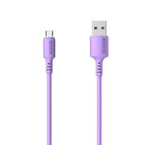 Laidas Somostel SMS-BP06, Micro USB/USB, 120 cm, violetinė sp.