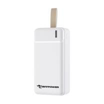 BeePower BP-30 30000mAh Mega Power Bank Įkroviklis 2x USB 2.1A Maks Išėjimas / USB-C Micro Įvestis Baltas