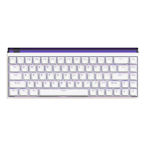 Laidinė žaidimų klaviatūra FGG Madlions NANO68HE RGB FGG-NANO68-HE-RGB-WHITE, Anglų (US), balta sp.