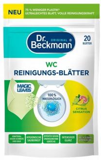 Tualetes poda tīrīšanas līdzeklis-atsvaidzinātājs Dr. Beckmann Magic Leaves Citrus Sensation, 1 l, 20 gab.