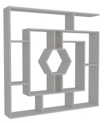 Pastatoma lentyna Kalune Design Labrina 875ZNA3627, balta sp., 134 cm x 22 cm x 134 cm