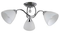Valgusti lagi Italux Lugano PND-5643-3, E27, 3 x 40 W, valge v. / kroom v.