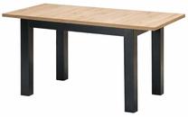 Valgomojo stalas išskleidžiamas Gizmo, juoda sp./artisan oak sp., 120 - 160 cm x 75 cm x 79 cm