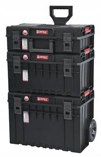 Ящик для инструментов на колесах Patrol Group QBrick System, 58.5 см x 43.8 см x 91.6 см, черный цв.