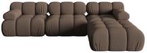 Modulinė sofa Micadoni Bellis 3D, ruda sp., 282 x 188 cm x 64 cm