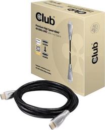 Vads Club 3D Premium High Speed HDMI HDMI, HDMI, 3 m, melna krās.