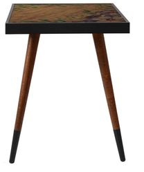 Kohvilaud Kalune Design Wooden Water Lily Square, mitmevärviline, 45 cm x 45 cm x 45 cm
