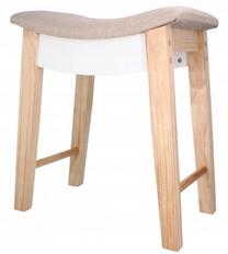 Taburetė Chomik Retro PHO5889, medžio sp./smėlio sp., 38 cm x 28 cm x 47 cm