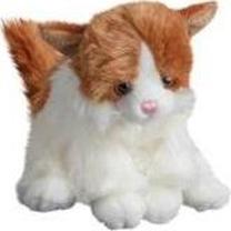 Pliušinis žaislas Molli Toys Cat Tusse, ruda sp./balta sp., 24 cm