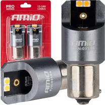 Automobilio lemputė AMiO Pro Series Canbus 03584, led, balta sp./sidabro sp., 24 V