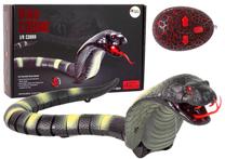 Radiovadāma rotaļlieta čūska Lean Toys Cobra, 44 cm, (krāsa/dizains tiek izvēlēts nejauši)