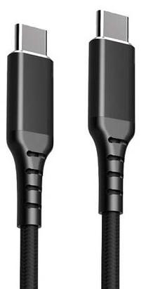 Kabelis San Guan CA914104, 2 x USB-C, 300 cm, juoda sp., 60 W