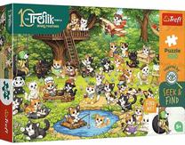 Puzle Trefl Seek & Find: Cat World, 41 cm x 27 cm, 100 gab.