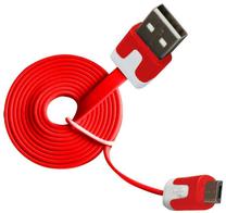 Laidas Vakoss USB 2.0 A male, Micro USB 2.0 B male, 1 m, raudona sp.
