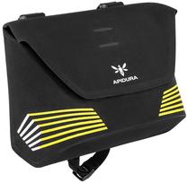 Dviračio krepšys Apidura Racing Handelbar Pack, laminuotas audinys hexalon, juoda sp./geltona sp.