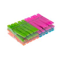 Veļas saspraudes 9600, 12 cm x 7 cm, plastmasa, 20 gab., (krāsa/dizains tiek izvēlēts nejauši)