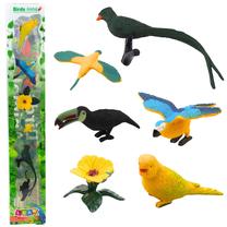 Figūrėlių rinkinys, paukštis Lean Toys Exotic, 6 vnt., įvairių spalvų