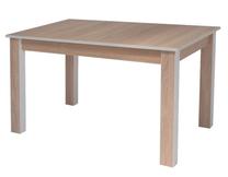 Stalas, ąžuolo/balta, 100 cm x 60 cm x 74 cm