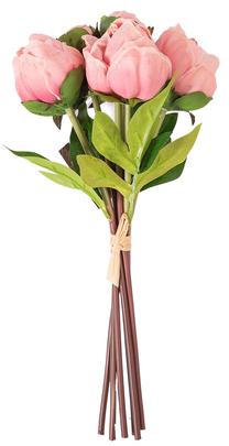 Искусственный цветок Home4you Peony Bunch, розовый цв., 30 см