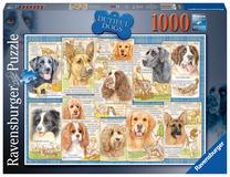 Dėlionė Ravensburger Obedient Dogs 165087, 70 cm x 50 cm, 1000 vnt., įvairių spalvų