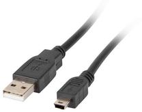 Kabelis Lanberg USB - Mini-USB OEM-0004 USB, Mini-USB, 1.8 m, melna krās.