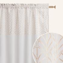 Naktinė užuolaida Room99 Bliss, balta sp., 140 cm x 250 cm