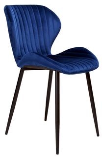 Valgomojo kėdė Dallas Velvet TOH2350, matinė, mėlyna sp., 45 cm x 41 cm x 80 cm