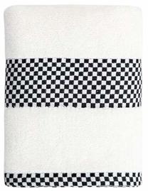 Vannas dvielis Homla Tiva Basic 244185, balta krās./melna krās., 90 cm x 50 cm