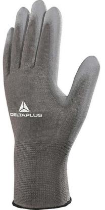 Darbo pirštinės gumuotos Delta Plus DPVE702PG, suaugusiems, pilka sp., 10