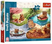 Pusle Trefl Four Seasons with Capybaras, 60 cm x 40 cm, 300 tk