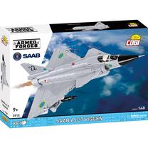 Konstruktorius, lėktuvas Cobi Armed Forces Saab AJ 37 Viggen 5915, 881 vnt., balta sp.