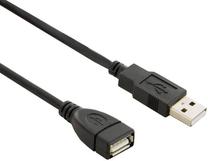 Laidas 4World USB 2.0 A male, USB 2.0 A female, 1.8 m, juoda sp.