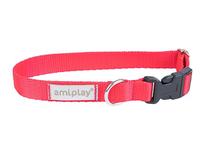 Ошейник для собак Amiplay Samba, красный цв., 180 - 300 мм x 10 мм, XS