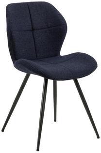 Valgomojo kėdė Petri Monza 150 AC-0000100723, matinė, juoda sp./tamsiai mėlyna sp., 55 cm x 48 cm x 82.5 cm